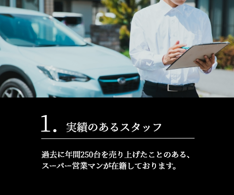 1.実績のあるスタッフ